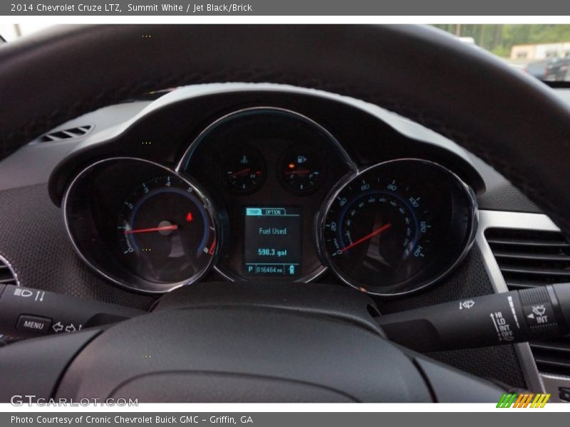 Summit White / Jet Black/Brick 2014 Chevrolet Cruze LTZ