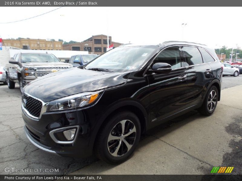 Ebony Black / Satin Black 2016 Kia Sorento EX AWD