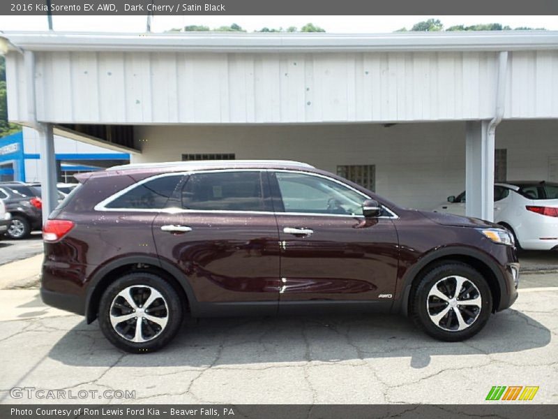 Dark Cherry / Satin Black 2016 Kia Sorento EX AWD