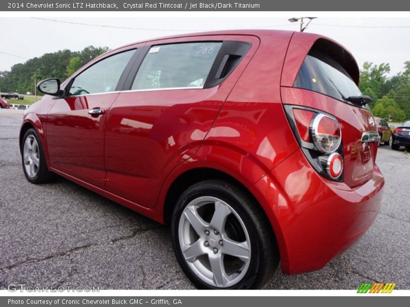 Crystal Red Tintcoat / Jet Black/Dark Titanium 2014 Chevrolet Sonic LTZ Hatchback