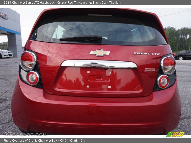 Crystal Red Tintcoat / Jet Black/Dark Titanium 2014 Chevrolet Sonic LTZ Hatchback