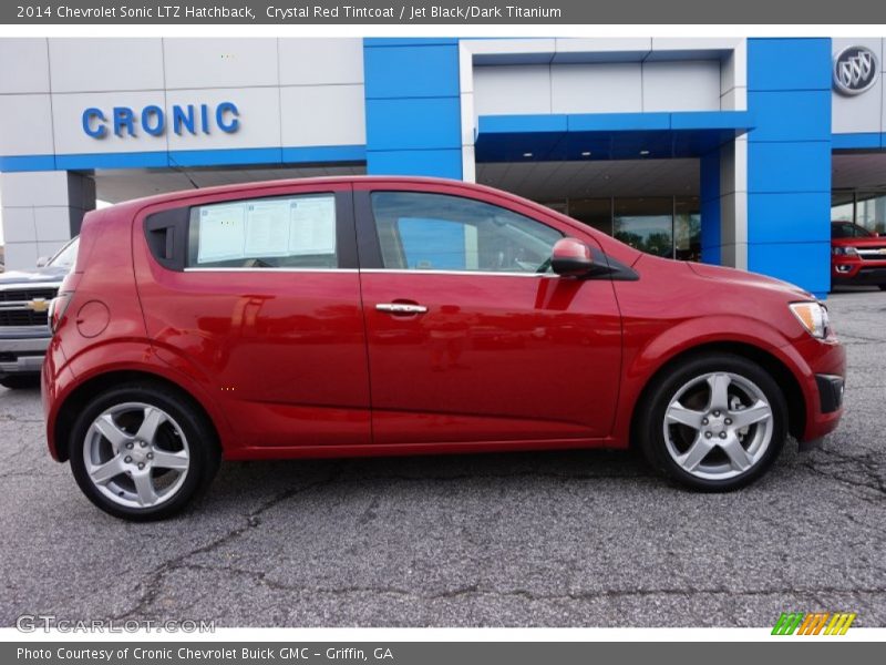 Crystal Red Tintcoat / Jet Black/Dark Titanium 2014 Chevrolet Sonic LTZ Hatchback