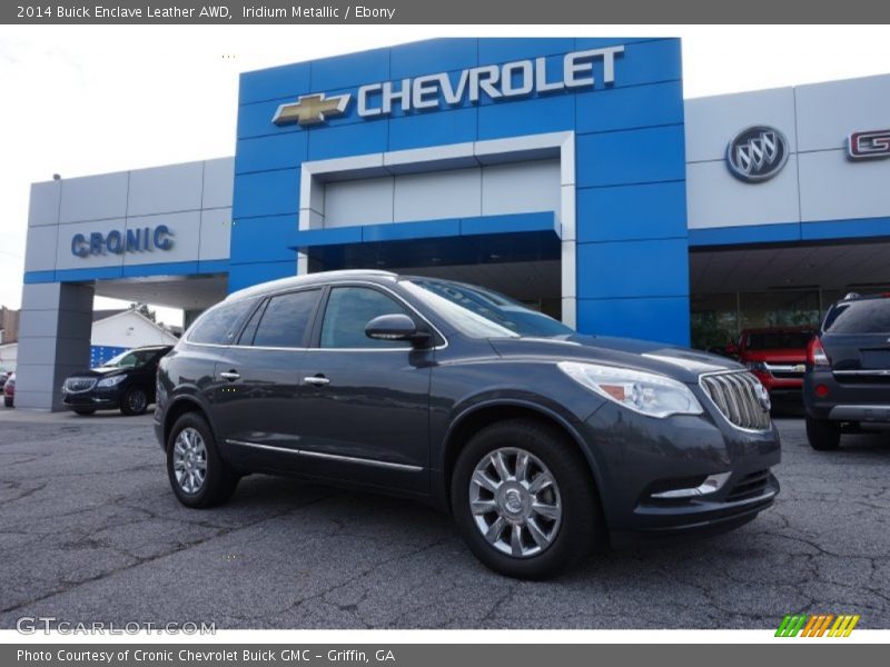 Iridium Metallic / Ebony 2014 Buick Enclave Leather AWD