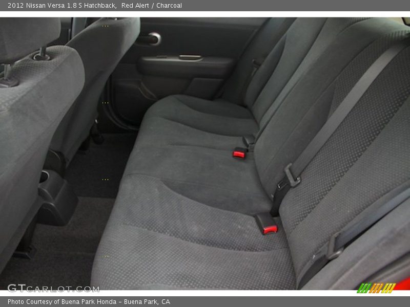 Red Alert / Charcoal 2012 Nissan Versa 1.8 S Hatchback