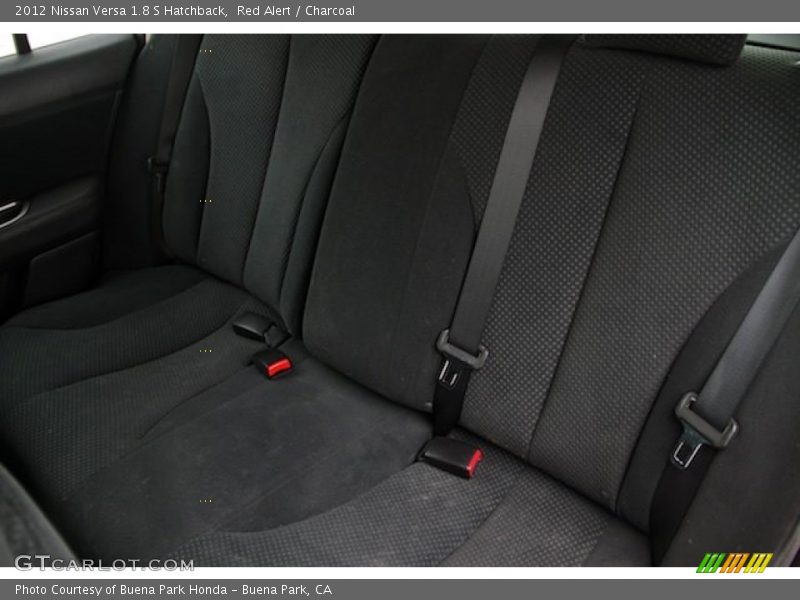 Red Alert / Charcoal 2012 Nissan Versa 1.8 S Hatchback