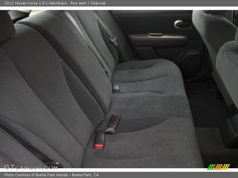 Red Alert / Charcoal 2012 Nissan Versa 1.8 S Hatchback