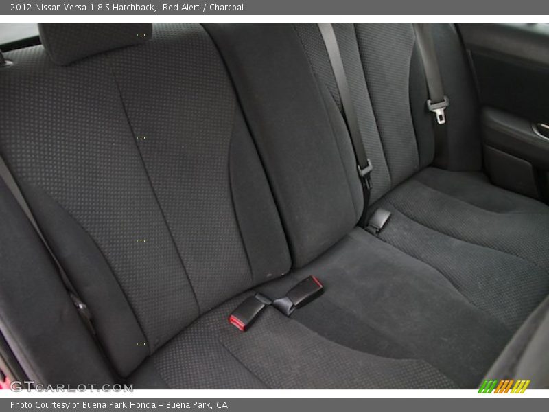 Red Alert / Charcoal 2012 Nissan Versa 1.8 S Hatchback