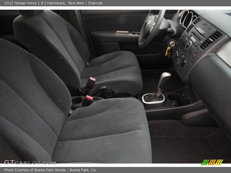 Red Alert / Charcoal 2012 Nissan Versa 1.8 S Hatchback