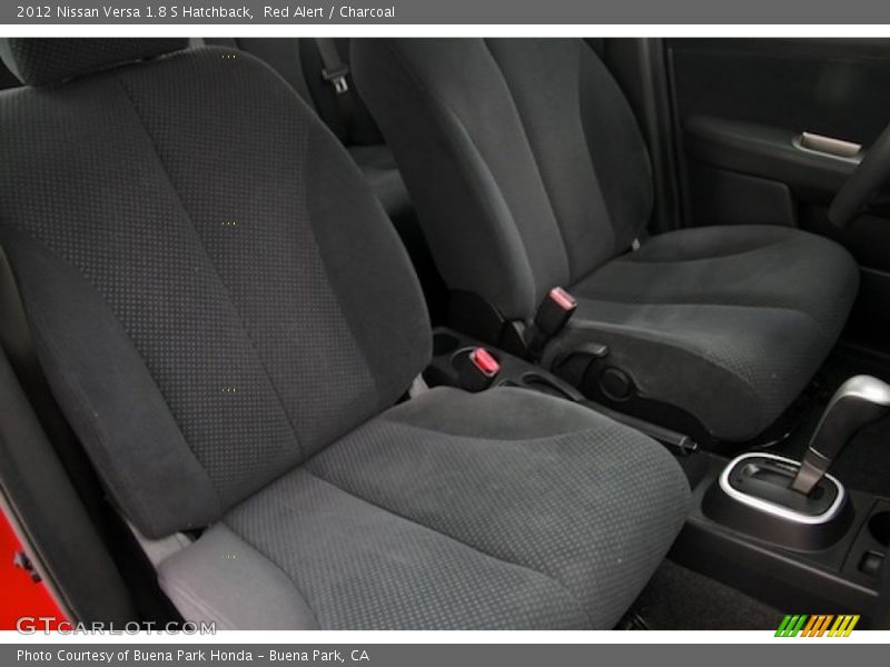 Red Alert / Charcoal 2012 Nissan Versa 1.8 S Hatchback