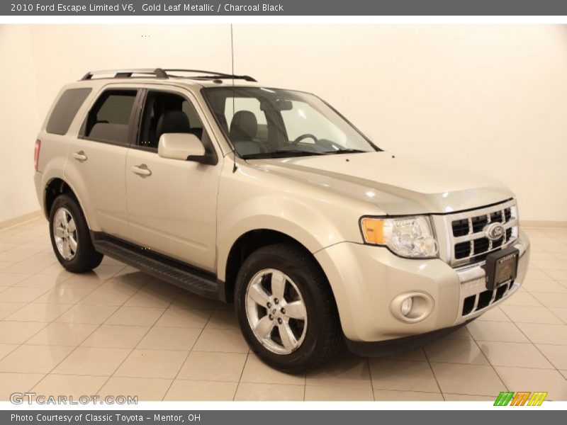 Gold Leaf Metallic / Charcoal Black 2010 Ford Escape Limited V6