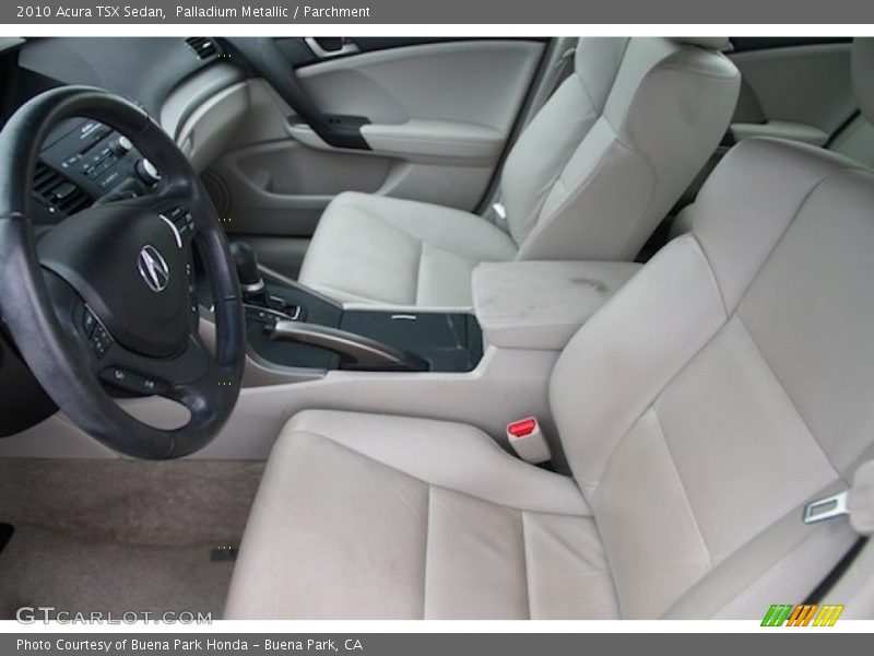 Palladium Metallic / Parchment 2010 Acura TSX Sedan