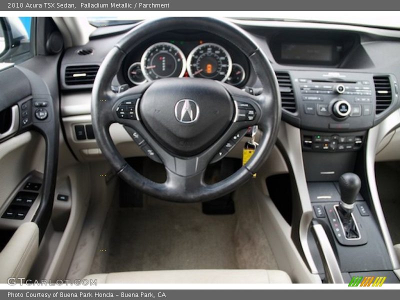 Palladium Metallic / Parchment 2010 Acura TSX Sedan