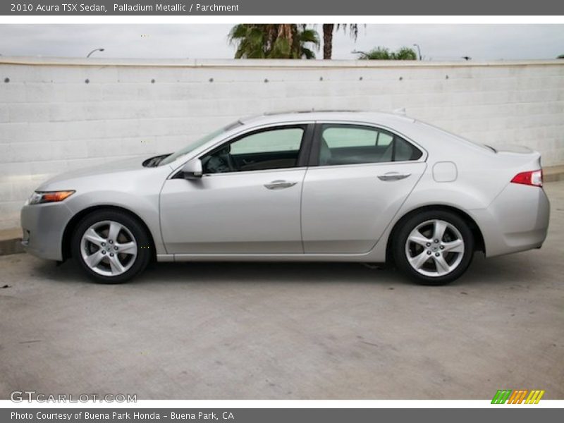 Palladium Metallic / Parchment 2010 Acura TSX Sedan