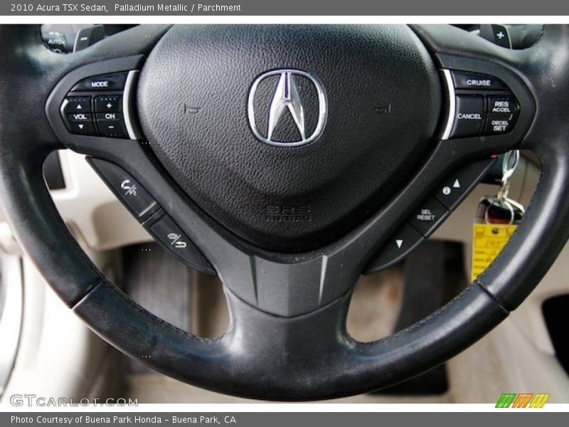 Palladium Metallic / Parchment 2010 Acura TSX Sedan