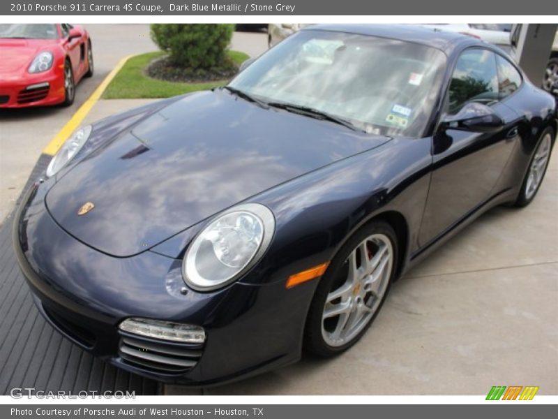Dark Blue Metallic / Stone Grey 2010 Porsche 911 Carrera 4S Coupe