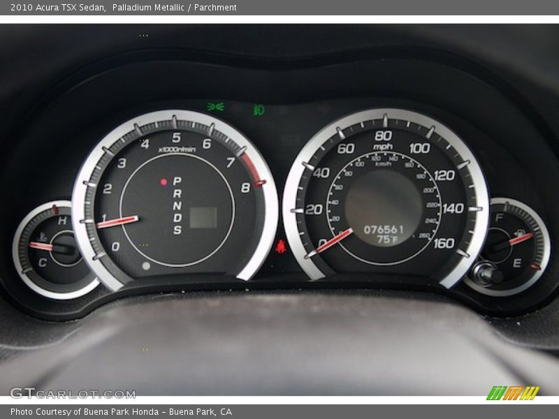 Palladium Metallic / Parchment 2010 Acura TSX Sedan