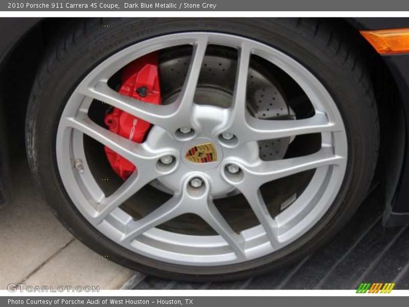 Dark Blue Metallic / Stone Grey 2010 Porsche 911 Carrera 4S Coupe