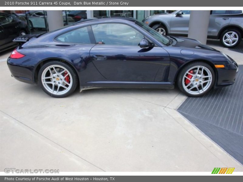 Dark Blue Metallic / Stone Grey 2010 Porsche 911 Carrera 4S Coupe