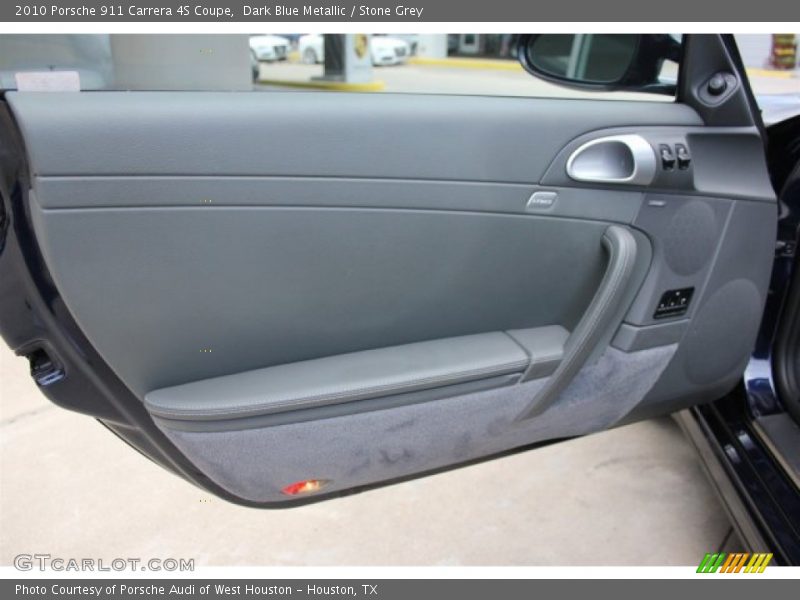 Dark Blue Metallic / Stone Grey 2010 Porsche 911 Carrera 4S Coupe