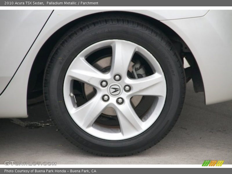 Palladium Metallic / Parchment 2010 Acura TSX Sedan