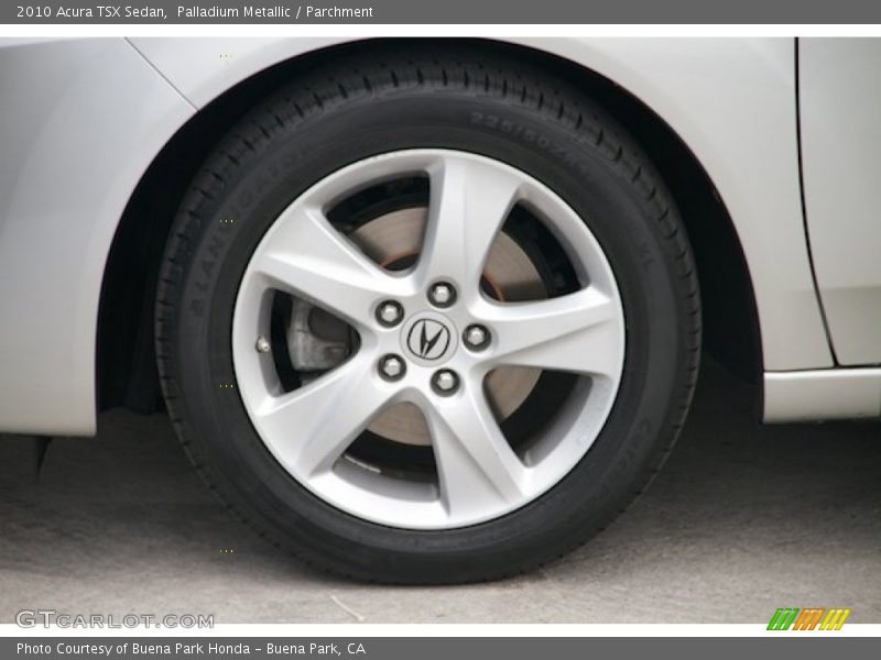 Palladium Metallic / Parchment 2010 Acura TSX Sedan