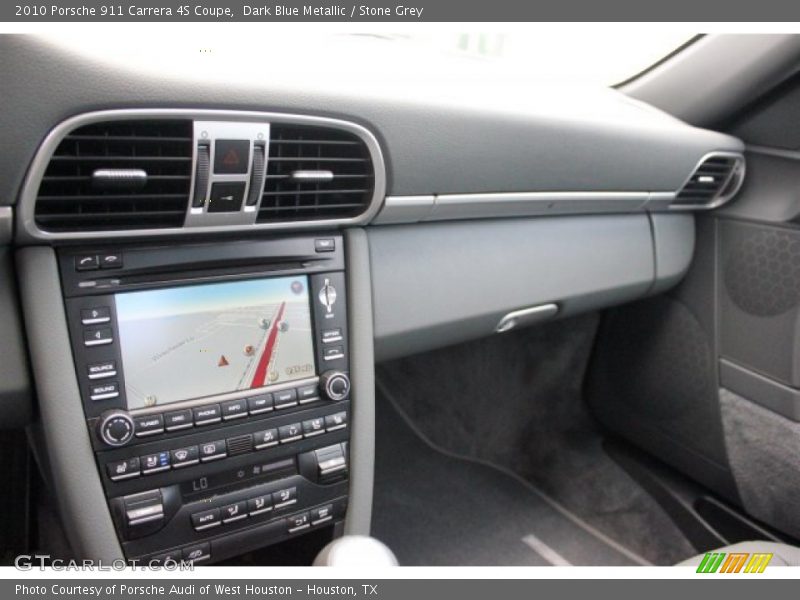 Dark Blue Metallic / Stone Grey 2010 Porsche 911 Carrera 4S Coupe