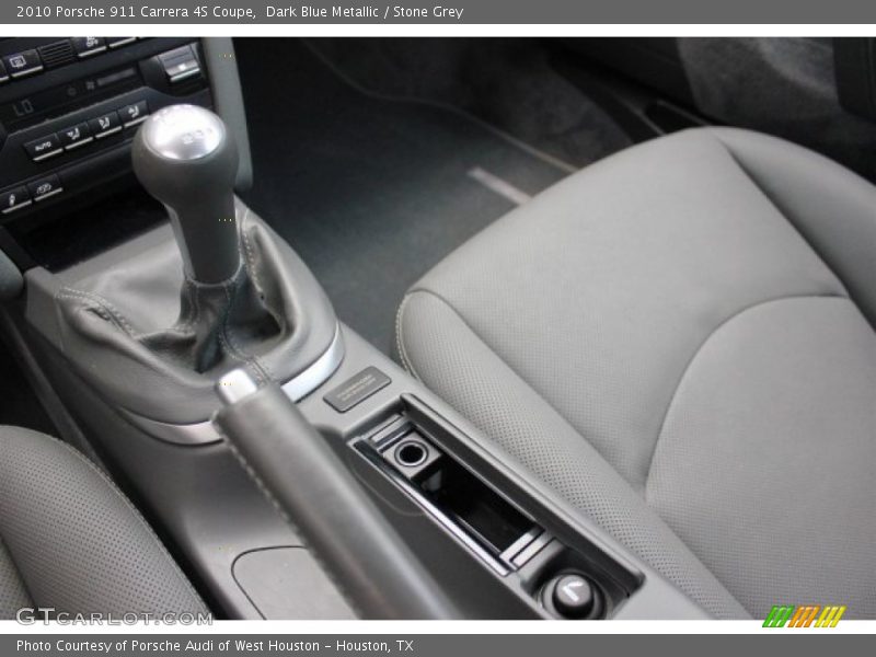 Dark Blue Metallic / Stone Grey 2010 Porsche 911 Carrera 4S Coupe