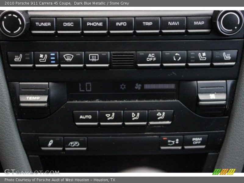 Dark Blue Metallic / Stone Grey 2010 Porsche 911 Carrera 4S Coupe