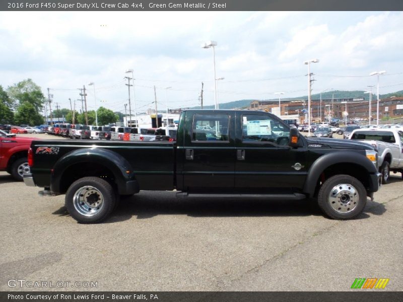 Green Gem Metallic / Steel 2016 Ford F450 Super Duty XL Crew Cab 4x4