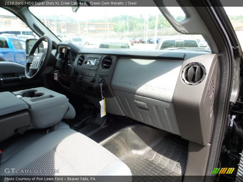 Green Gem Metallic / Steel 2016 Ford F450 Super Duty XL Crew Cab 4x4