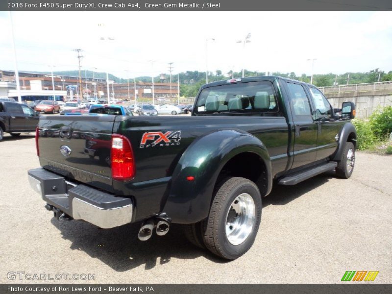 Green Gem Metallic / Steel 2016 Ford F450 Super Duty XL Crew Cab 4x4