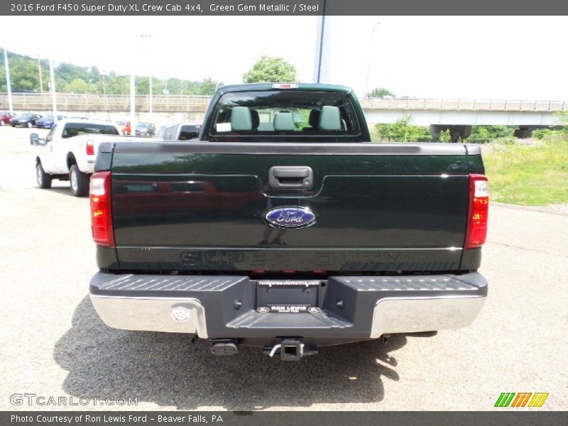 Green Gem Metallic / Steel 2016 Ford F450 Super Duty XL Crew Cab 4x4