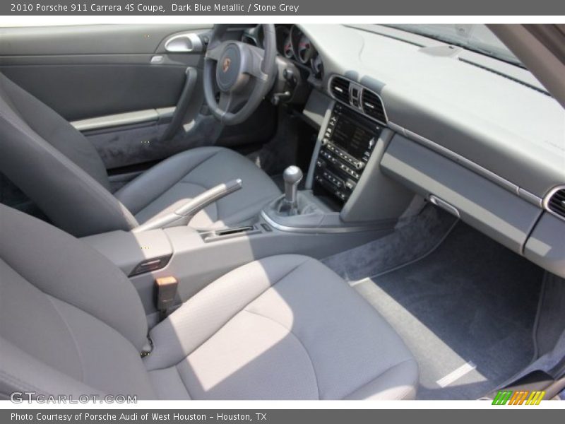 Dark Blue Metallic / Stone Grey 2010 Porsche 911 Carrera 4S Coupe