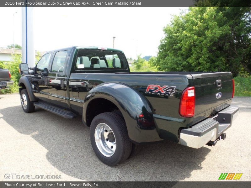 Green Gem Metallic / Steel 2016 Ford F450 Super Duty XL Crew Cab 4x4