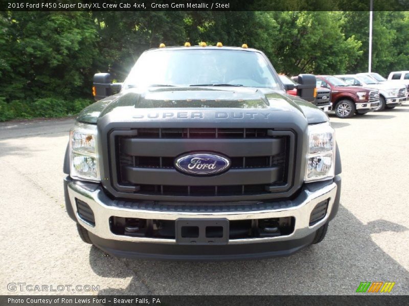 Green Gem Metallic / Steel 2016 Ford F450 Super Duty XL Crew Cab 4x4