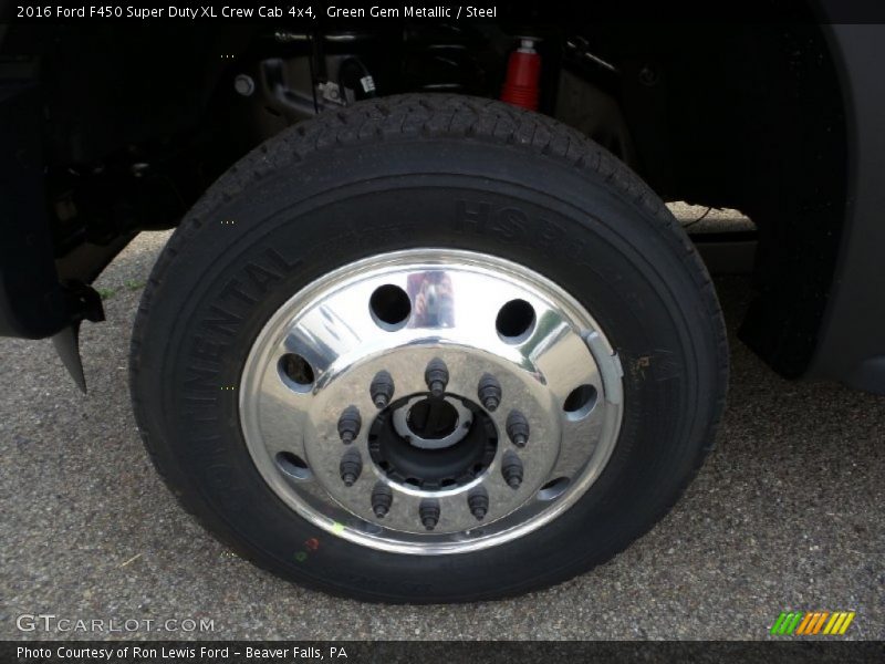 Green Gem Metallic / Steel 2016 Ford F450 Super Duty XL Crew Cab 4x4