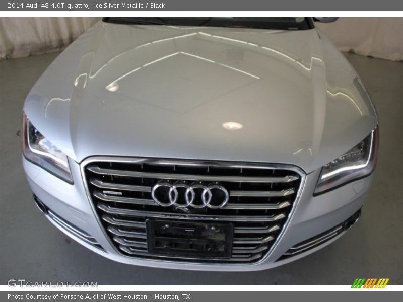 Ice Silver Metallic / Black 2014 Audi A8 4.0T quattro