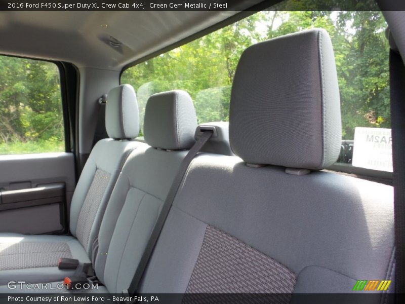 Green Gem Metallic / Steel 2016 Ford F450 Super Duty XL Crew Cab 4x4