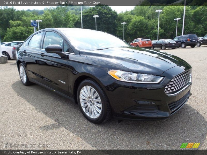 Shadow Black / Medium Earth Gray 2016 Ford Fusion Hybrid S