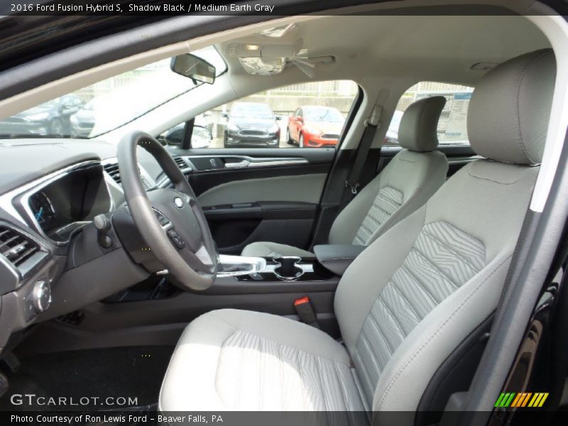 Shadow Black / Medium Earth Gray 2016 Ford Fusion Hybrid S