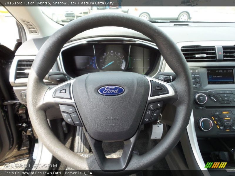 Shadow Black / Medium Earth Gray 2016 Ford Fusion Hybrid S
