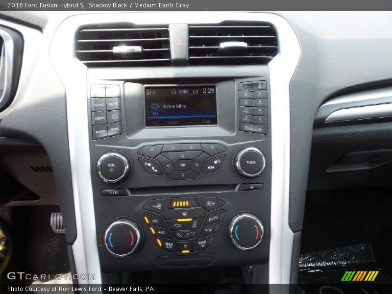 Shadow Black / Medium Earth Gray 2016 Ford Fusion Hybrid S