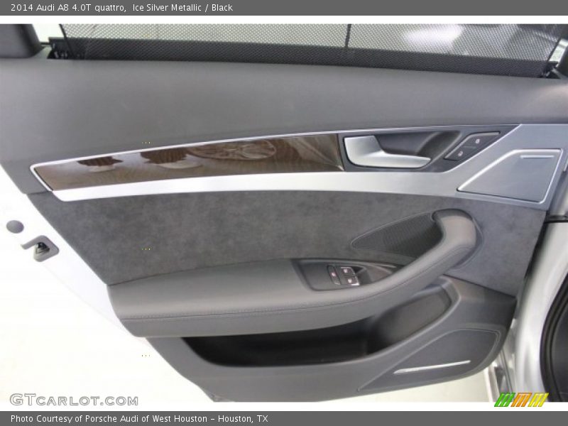 Ice Silver Metallic / Black 2014 Audi A8 4.0T quattro