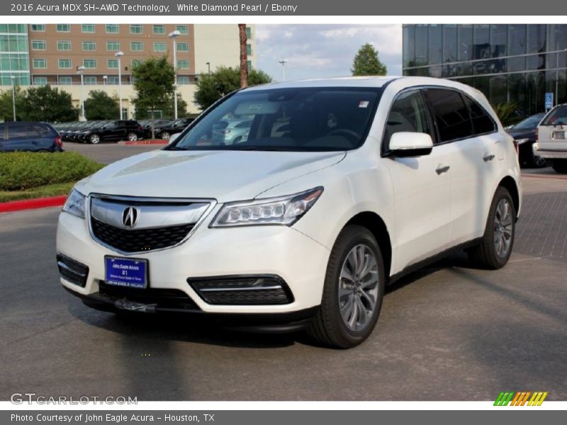 White Diamond Pearl / Ebony 2016 Acura MDX SH-AWD Technology