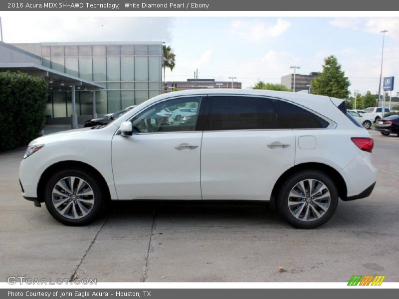 White Diamond Pearl / Ebony 2016 Acura MDX SH-AWD Technology