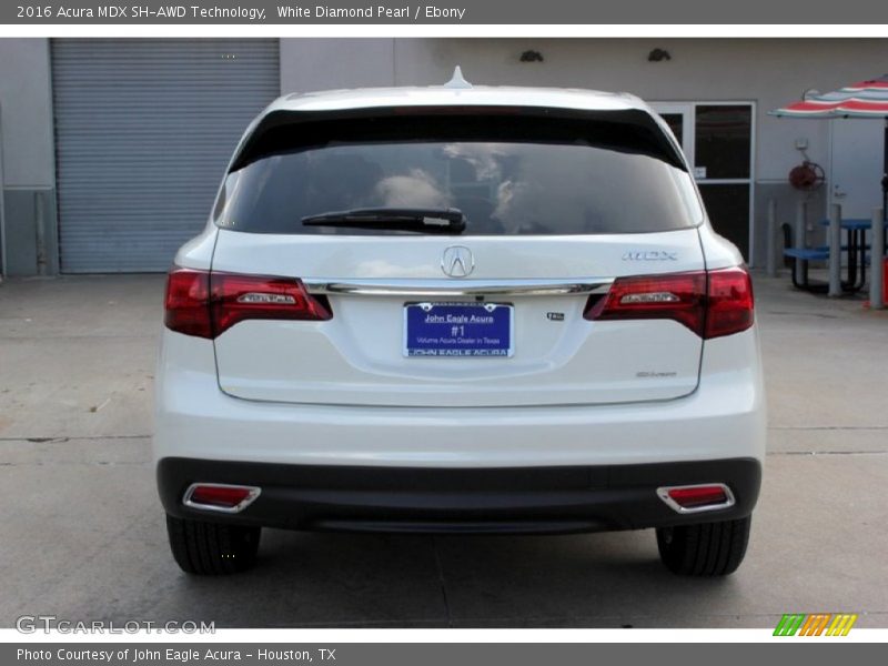 White Diamond Pearl / Ebony 2016 Acura MDX SH-AWD Technology