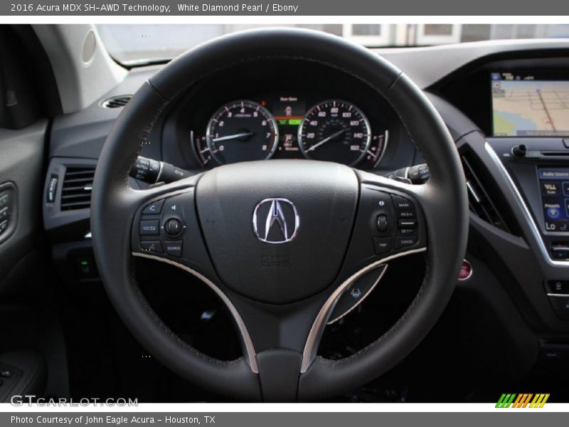 White Diamond Pearl / Ebony 2016 Acura MDX SH-AWD Technology