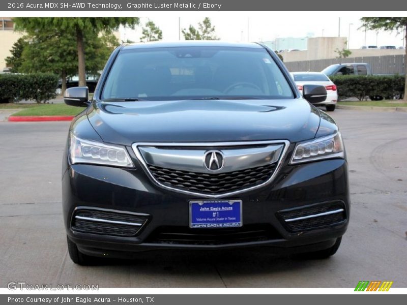 Graphite Luster Metallic / Ebony 2016 Acura MDX SH-AWD Technology