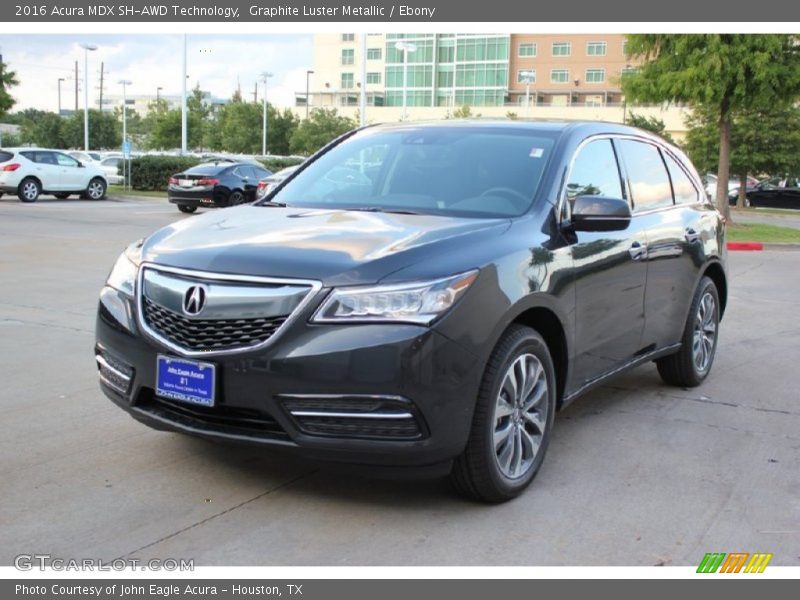 Graphite Luster Metallic / Ebony 2016 Acura MDX SH-AWD Technology
