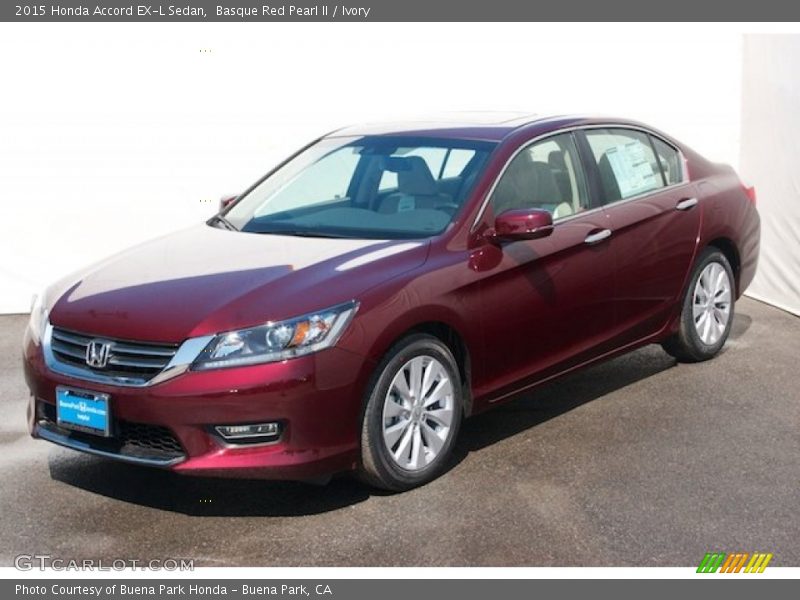 Basque Red Pearl II / Ivory 2015 Honda Accord EX-L Sedan